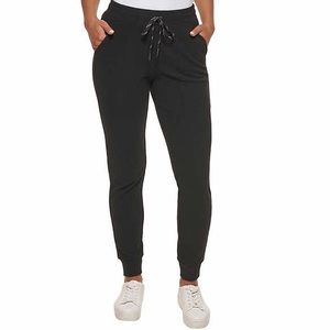 Marc New York Black Jogger Ribbed Drawstring Sweatpants